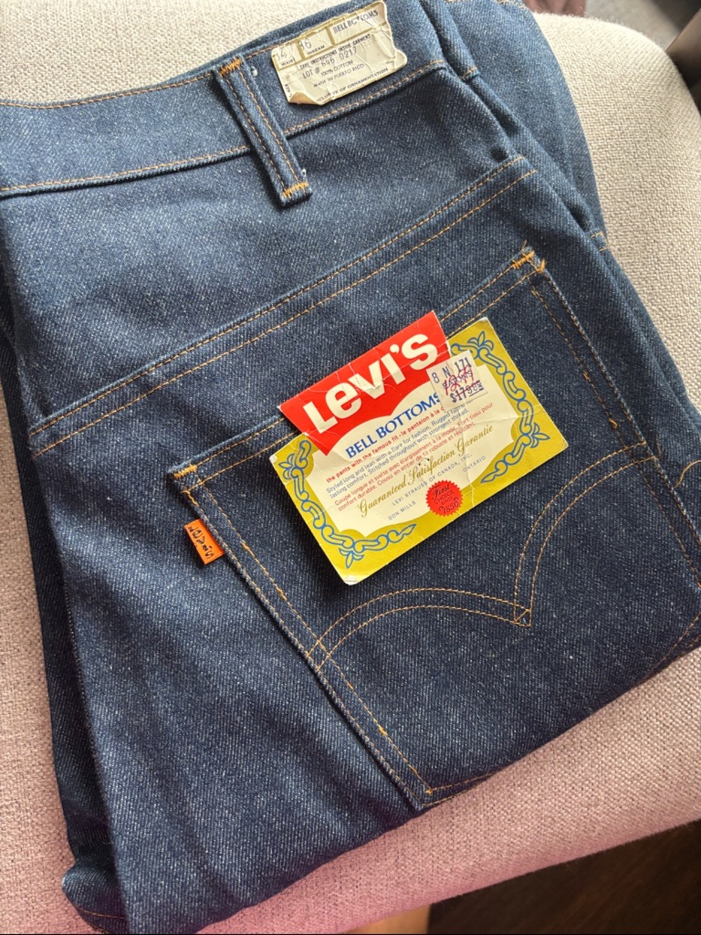 Vintage Orange Tab Levi’s 1970s Bell Bottoms